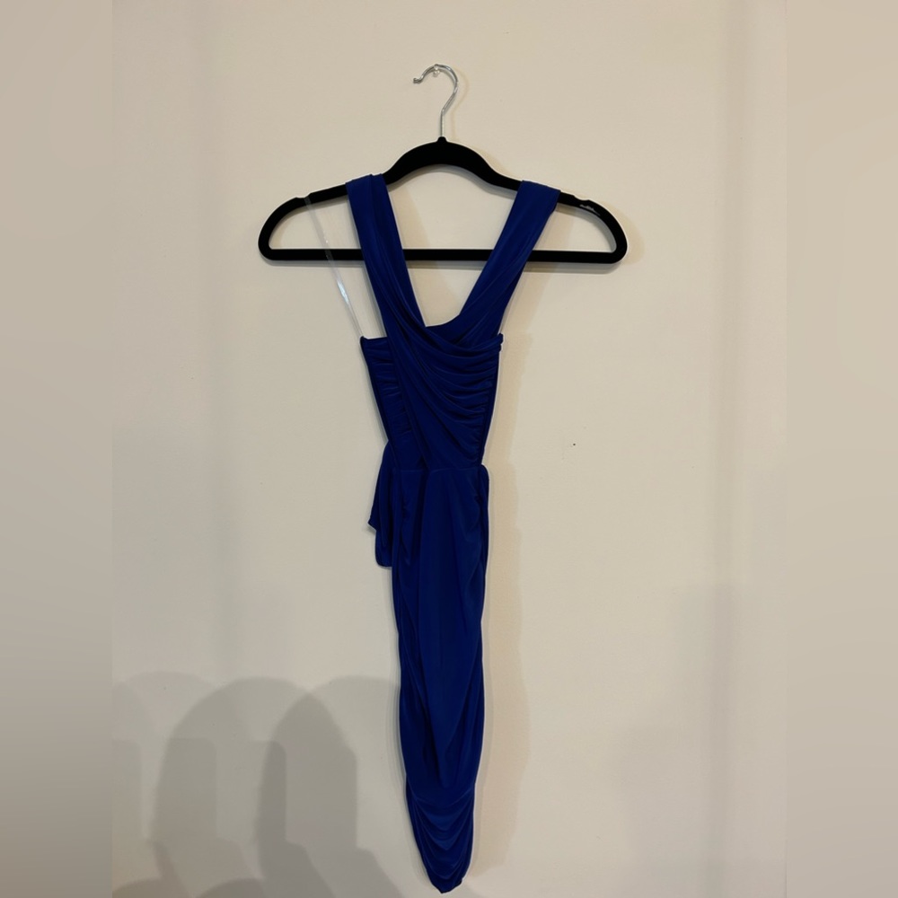 blue minidress